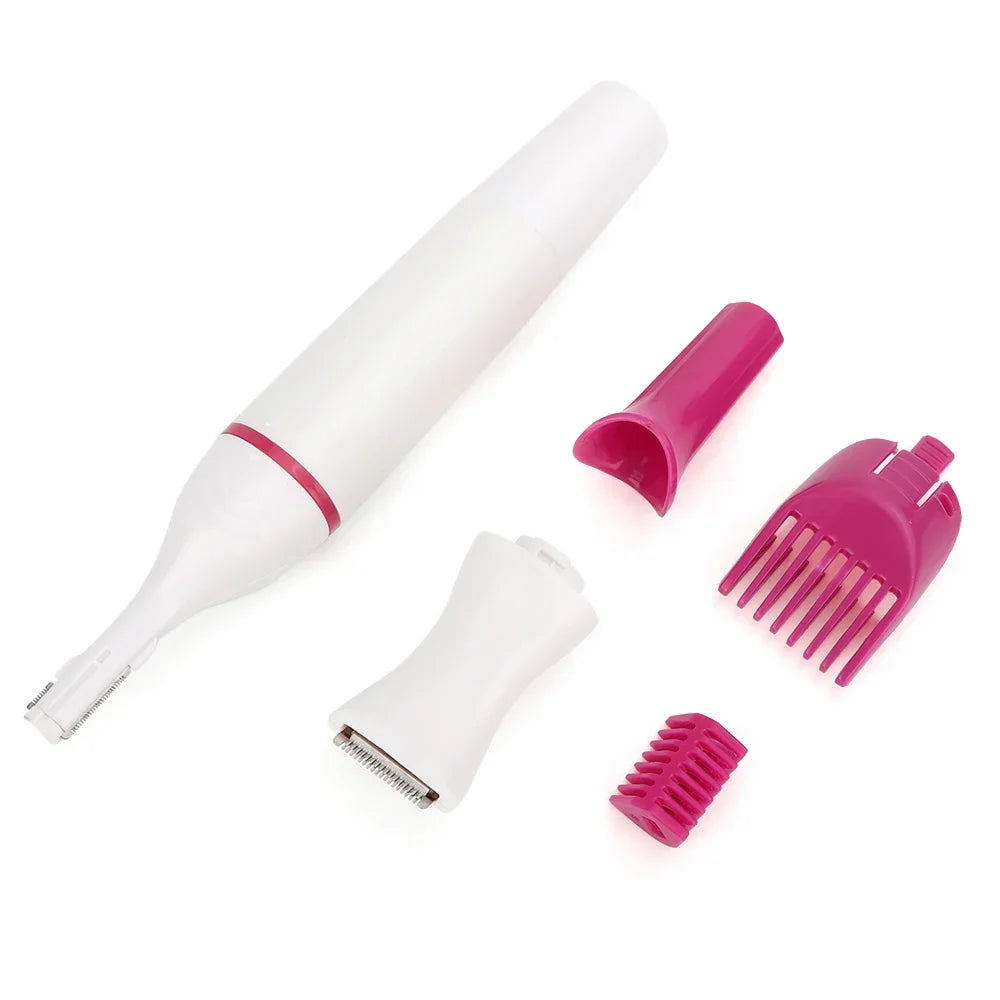 5 In 1 Body Hair Remover Epilator Electric Razor Clipper Shaver Trimmer Women Armpit Bikini Hair Leg Hair Pubic Hairs Trimmer