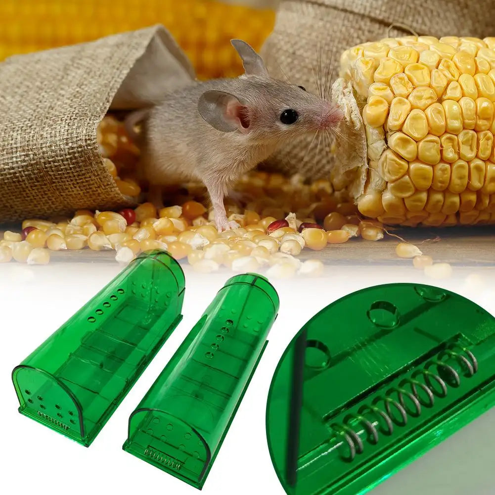 Reusable Mouse Trap Cage - Humane No Kill Rodent Catcher for Pet Control 1Pc Mouse Trap Cage Strong Mousetrap L1A1
