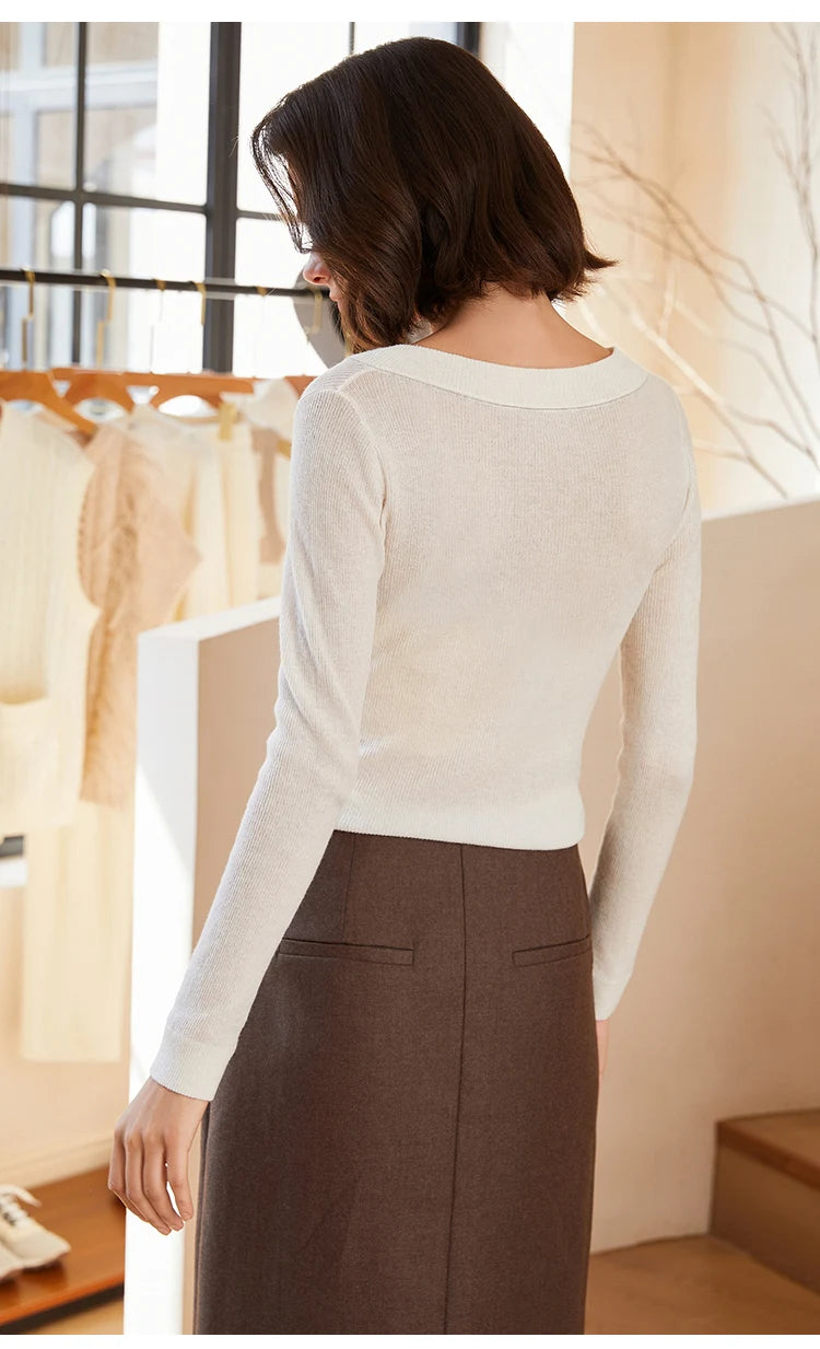 BC-291 Thin Top Quality For Women Knitted Woolen Pullover Wool Women's Sweater Knitwear Women Clothes