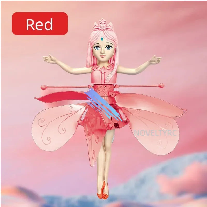 Flying Doll Dancing Simulation Helicopter Gesture Induction Machine Rotating Flying Toy Luminous Children's Toy Gift Girls Toy