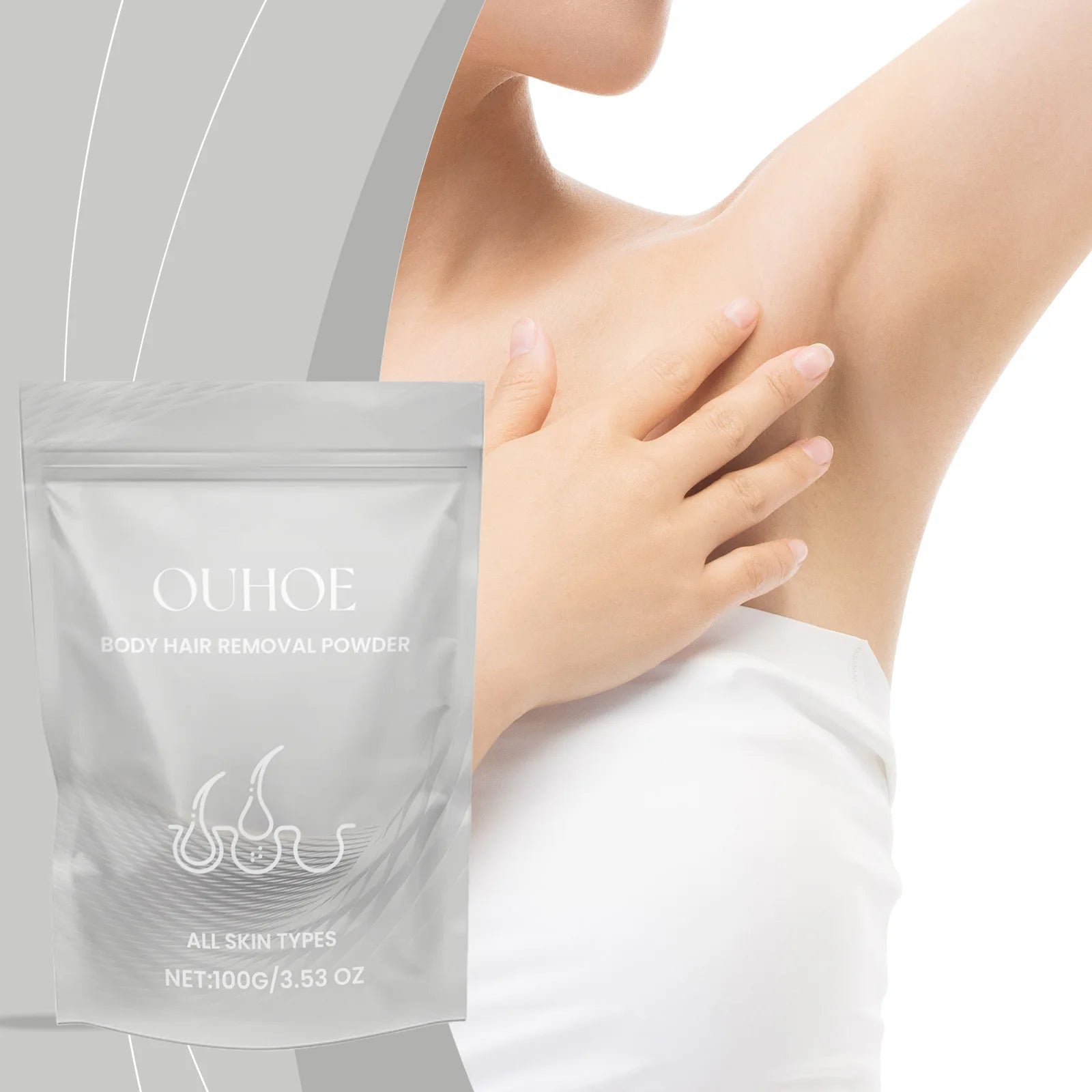 Body Hair Removal Powder Powerful Armpit Legs Arms Epilator Painless Depilatory Clean Hair Growth Inhibitor Woman Men Body Care