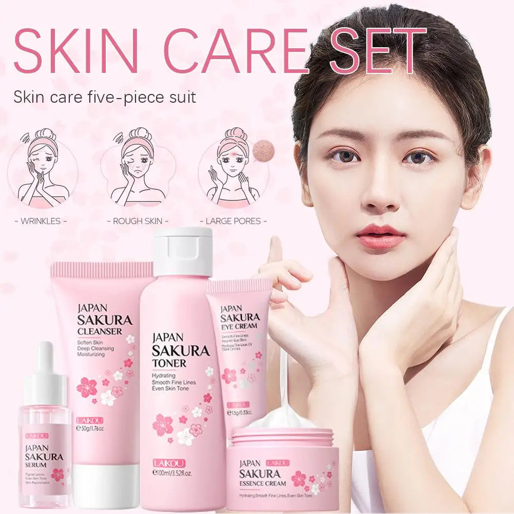 BIOAOUA Centella Asiatica Soothing and Repairing Six-Piece Set Whitening Firming Anti-aging Beauty Facial Skincare Set
