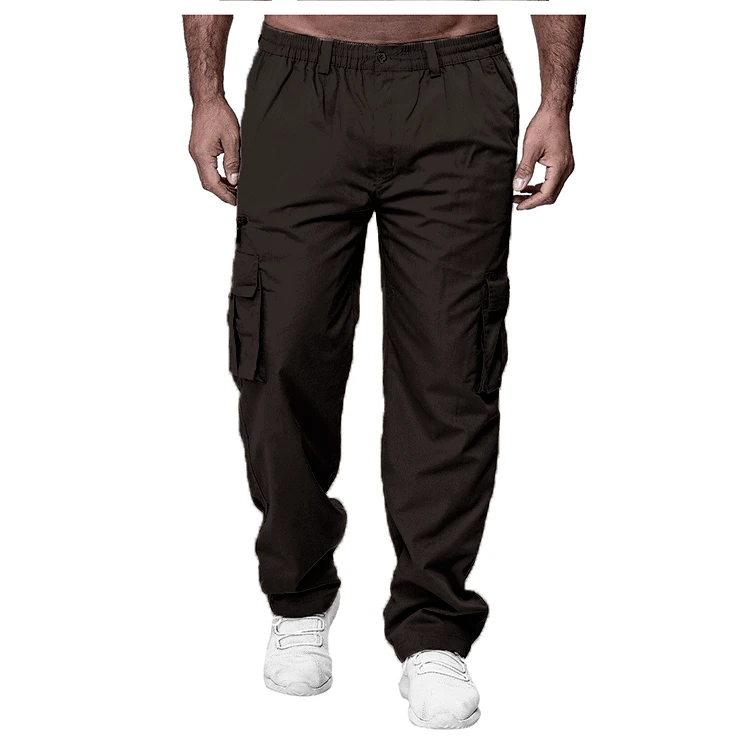 2024 Men's Cargo Pants Casual Multi Pockets Military Tactical Pants Male Outwear Loose Straight slacks Long Trousers Plus size