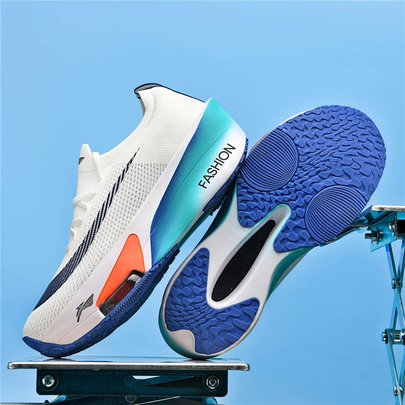Air cushion Running Shoes Speciality Marathon Men Sports Breathable Lightweight Women's Comfortable Athletic Nonskid Sneakers