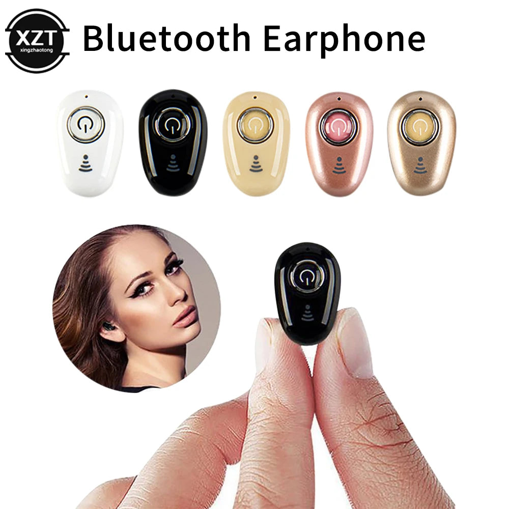 Mini Invisible Ture Wireless Earphone Noise Cancelling Bluetooth-compatible Handsfree Stereo Headset TWS Earbud With Microphone