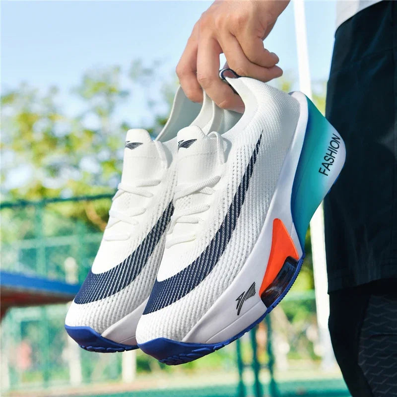 Air cushion Running Shoes Speciality Marathon Men Sports Breathable Lightweight Women's Comfortable Athletic Nonskid Sneakers