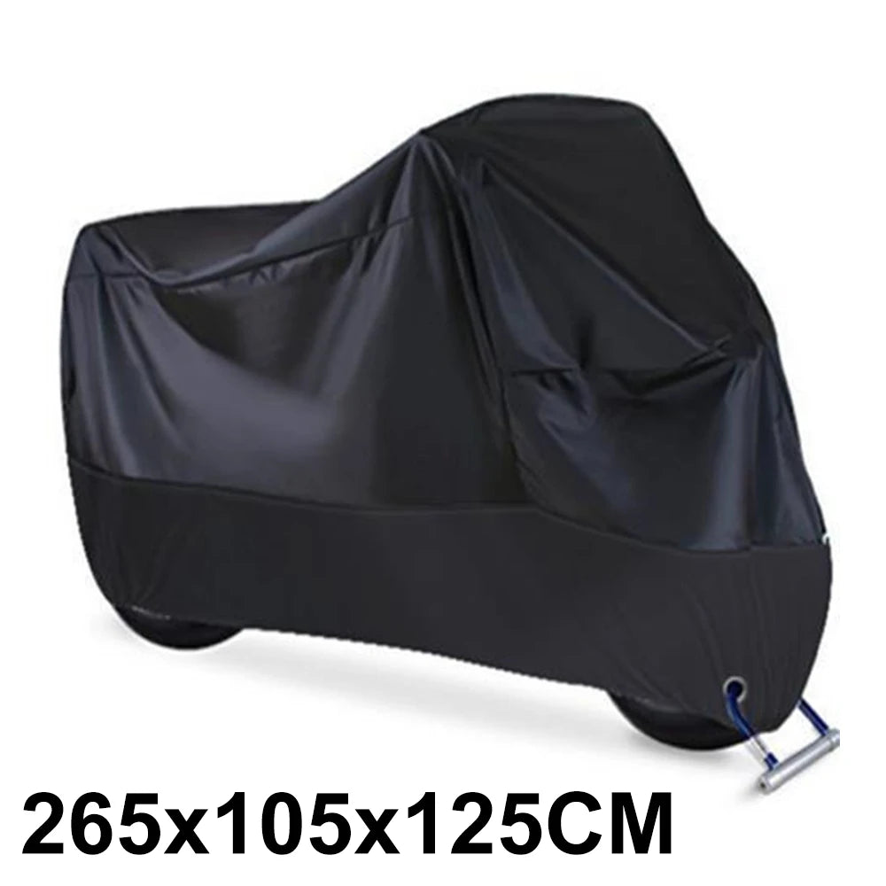 Motorcycle Cover Waterproof All Season Dustproof UV Protective Outdoor Indoor Scooter 190T Wear-resistant Fabric Motorbike Cover