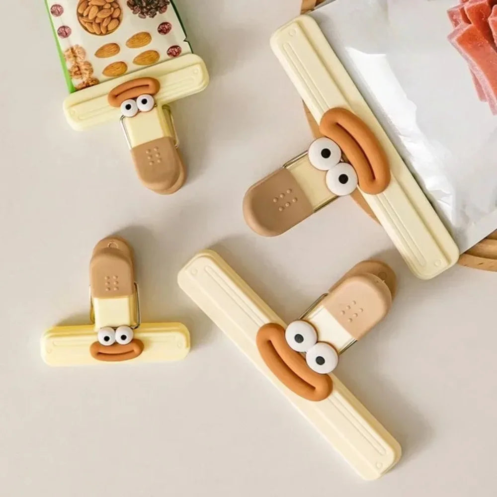 Creative Bag Clip Food Sealing Clip Food Packaging Preservation Kitchen Gadgets Decorative Refrigerator Storage Kitchen Items