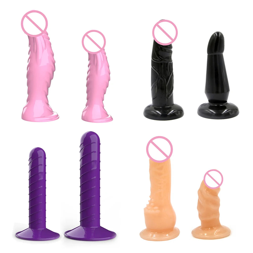 Soft Realistic Enorme Female TPR Penis Head Strap On Dildos Replacement Anal Sex Toys