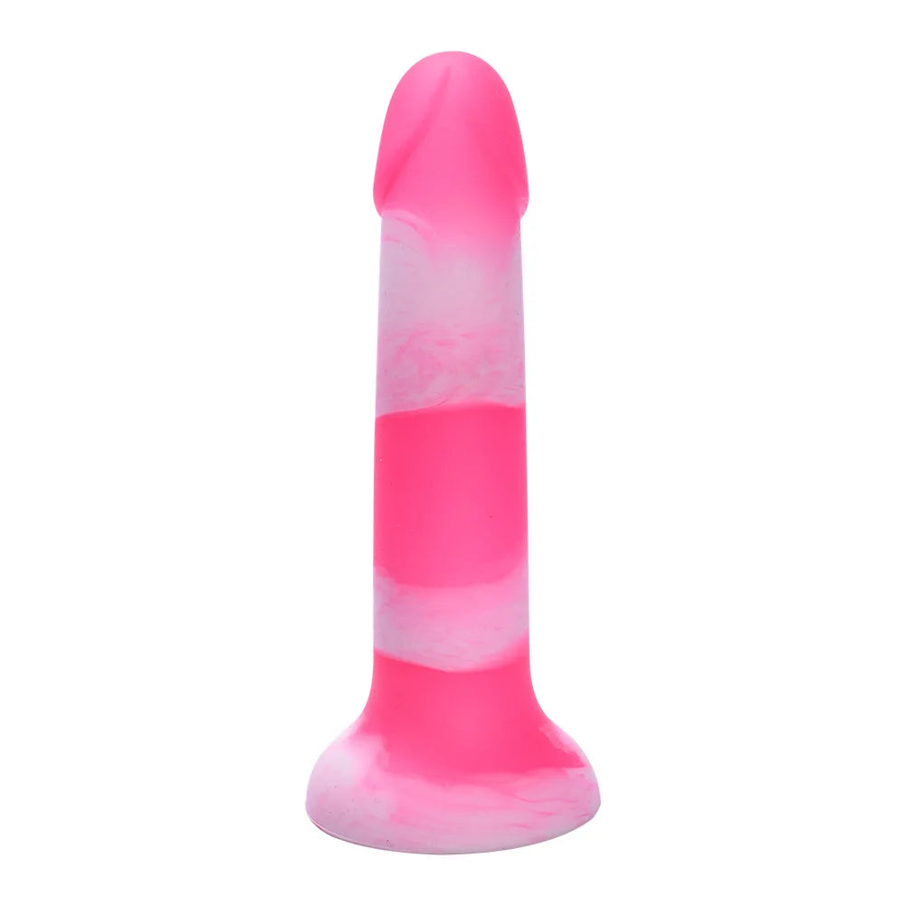 Realistic Dildo with Strong Suction Cup Liquid Silicone pink penis G Spot Masturbator for Women Men Anal Sex Toys 14-21cm