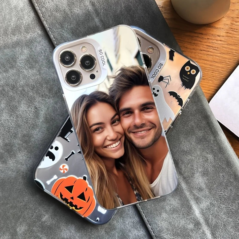 For iPhone 17 16 15 14 13 12 11 Pro Max Mini SE 2020 2022 Air XS XR 7 8 Plus 16e DIY Photo Customized Case IMD Shockproof Cover