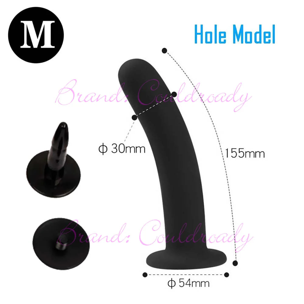 Soft Realistic Enorme Female TPR Penis Head Strap On Dildos Replacement Anal Sex Toys