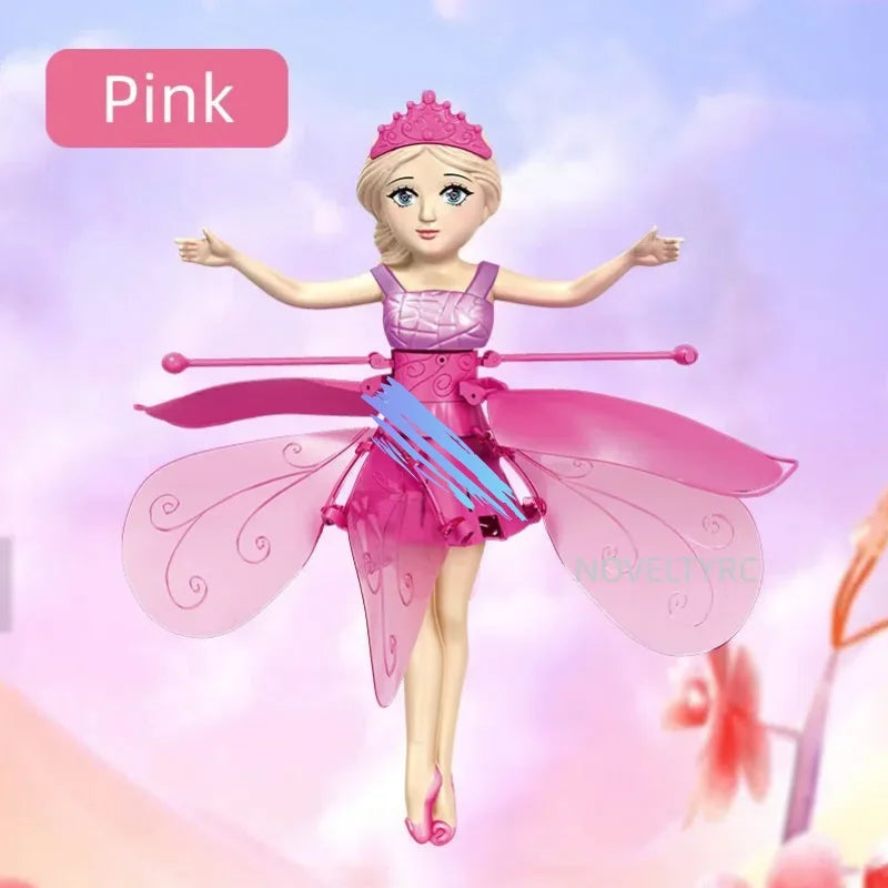 Flying Doll Dancing Simulation Helicopter Gesture Induction Machine Rotating Flying Toy Luminous Children's Toy Gift Girls Toy