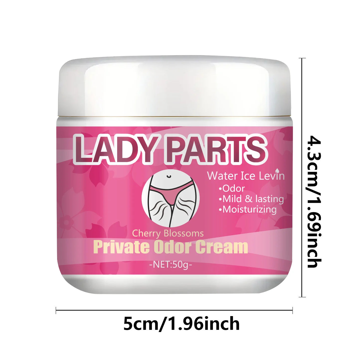 50g* Women's Care Cream Contains Glycerin, Mineral Oil, Gently Deodorizes and Cleanses the Body's Skin, Maintains Refreshing and Moisturizing, Cares for the Skin, and Daily Use