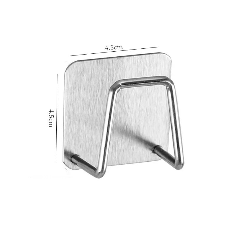 1/3/6pcs Stainless Steel Sink Sponge Rack For Sponge Steel Wire Ball Draining Paste The Inner Wall Of The Sink Kitchen Supplies