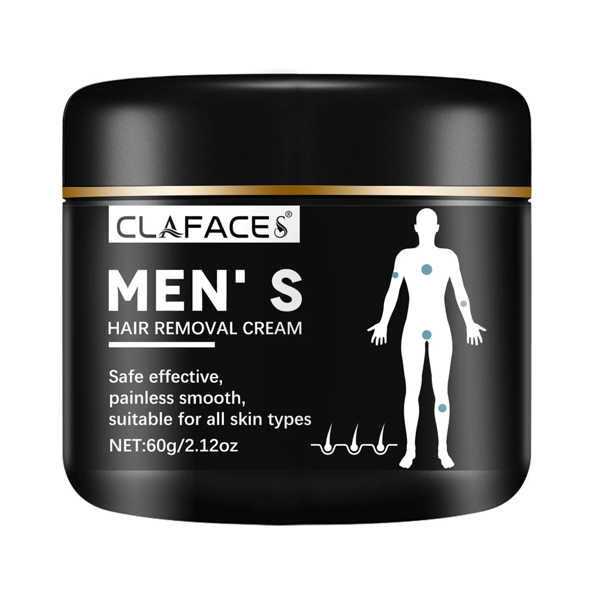 Men Painless Hair Remover Cream Mild Non Irritating Inhibition Hair Growth Eliminate Beard Body Chest Private Parts Depilatory