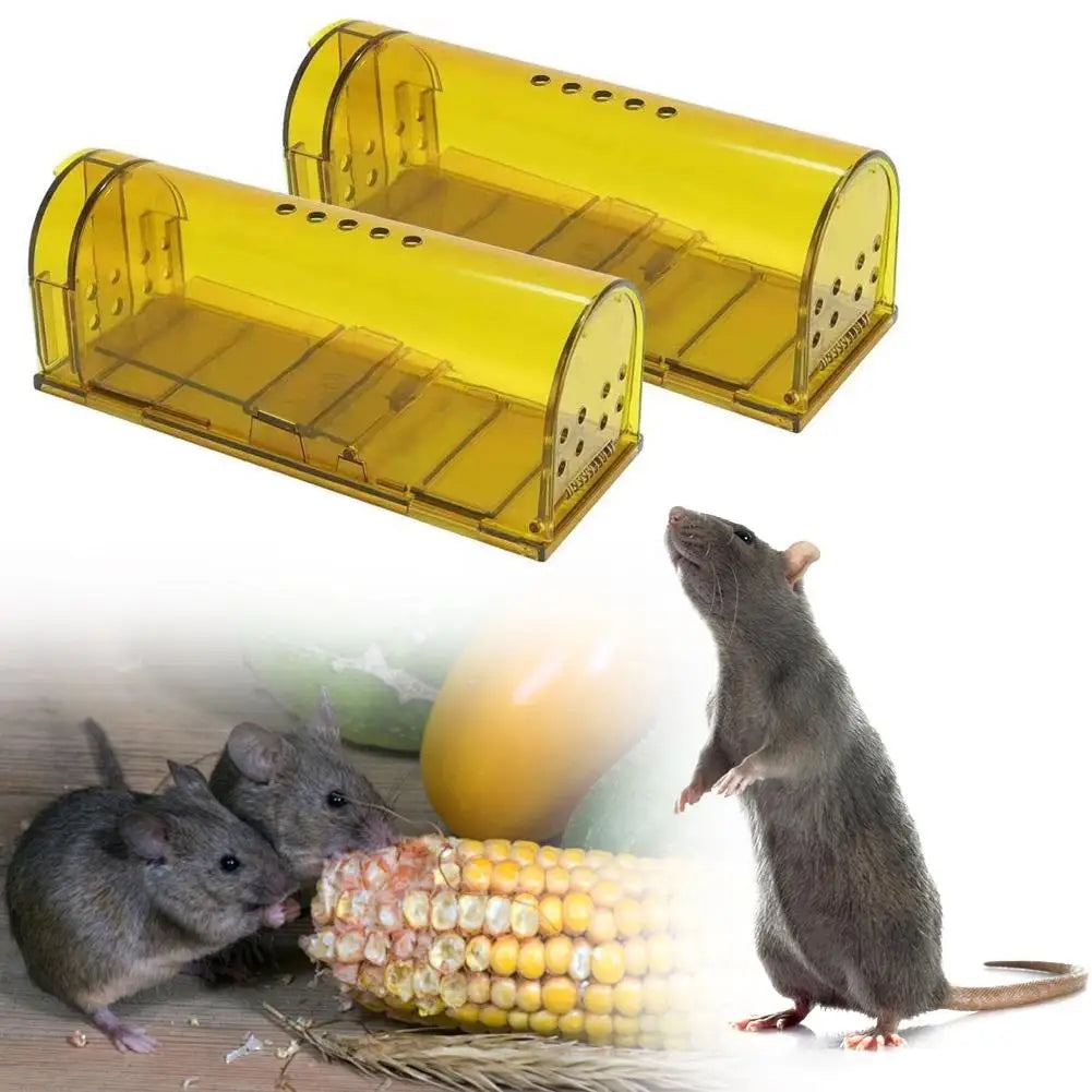 Reusable Mouse Trap Cage - Humane No Kill Rodent Catcher for Pet Control 1Pc Mouse Trap Cage Strong Mousetrap L1A1